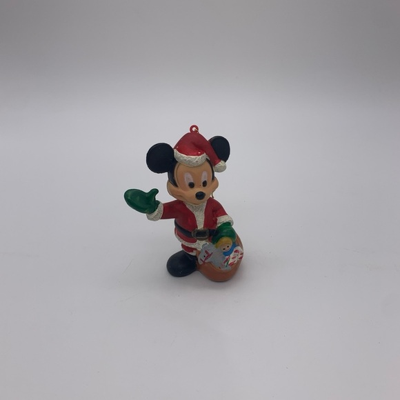 The Walt Disney Co. Mickey Mouse Santa Plastic Blow Mold Christmas Ornament - Picture 2 of 12